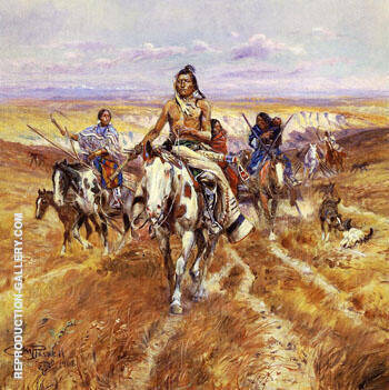 When the Plains Were His 1906 | Oil Painting Reproduction