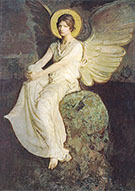 Angel Seated on a Rock 1899 By Abbott H Thayer