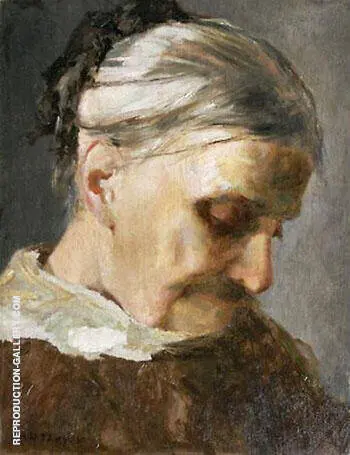 A Study of an Old Woman 1890 By Abbott H Thayer