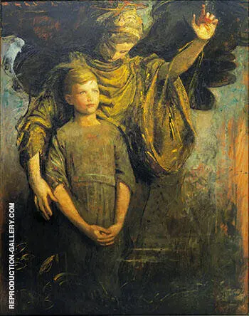 Boy and Angel By Abbott H Thayer