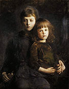 Brother and Sister Mary and Gerald Thayer 1889 By Abbott H Thayer