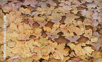 Copperhead Snake on Dead Leaves 1910-15 By Abbott H Thayer