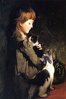 Favorite Kitten By Abbott H Thayer