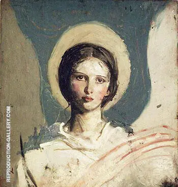 Head of a Girl Verso 1918-1919 By Abbott H Thayer