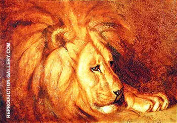 Lion at Rest By Abbott H Thayer