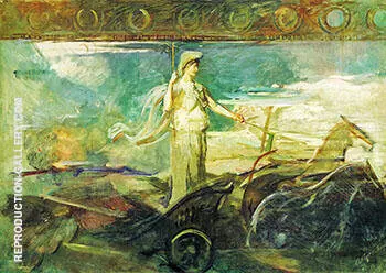 Minerva in a Chariot 1894 By Abbott H Thayer
