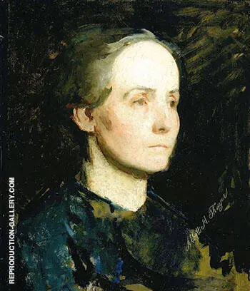 Portrait of a Woman Miss Gertrude Bloede 1881 By Abbott H Thayer