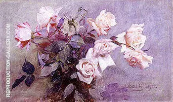 Roses By Abbott H Thayer