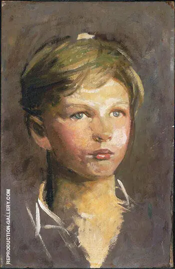 Sketch of a Young Boy 1895 By Abbott H Thayer