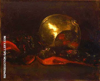 Still Life with Brass Vase and Kimono By Abbott H Thayer