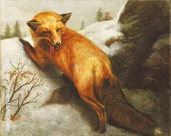 The Red Fox 1870 By Abbott H Thayer