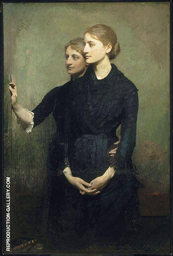 The Sisters 1884 by Abbott H Thayer | Oil Painting Reproduction