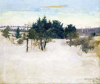 Winter Landscape 1902 By Abbott H Thayer