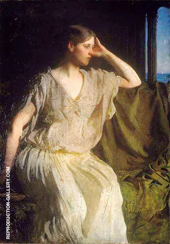 Woman in Grecian Gown 1894 By Abbott H Thayer