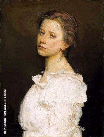 Young Woman in White 1890-1899 | Oil Painting Reproduction