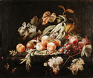 Attributed to Still Life with Fruits By Abraham Mignon