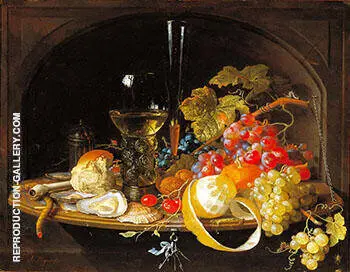 Fruits Oysters By Abraham Mignon