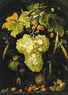Grapes By Abraham Mignon