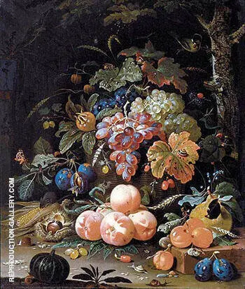 Still Life 1660s By Abraham Mignon
