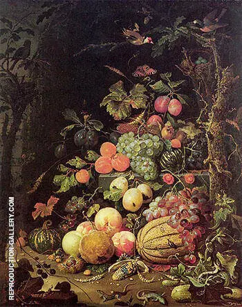 Still Life after 1672 By Abraham Mignon