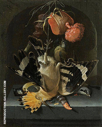 Still Life with a Hoopoe a Great Tit | Oil Painting Reproduction