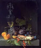 Still Life with Crabs on a Pewter Plate c 1669-72 By Abraham Mignon