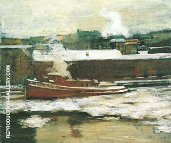 Pushing Through the Ice 1906 By Alson Skinner Clark