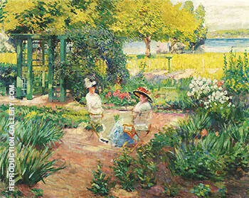 In the Garden 1910 By Alson Skinner Clark