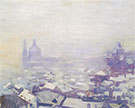 Snow over Prague 1912 By Alson Skinner Clark