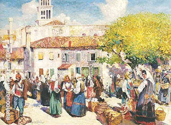 Bazaar Spalato c 1912 By Alson Skinner Clark
