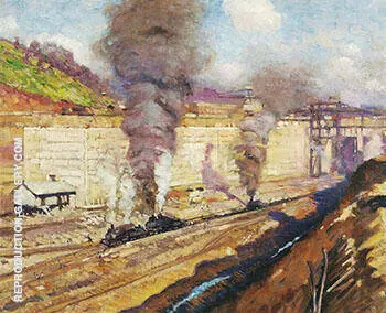 Work at Miraflores c 1913 By Alson Skinner Clark