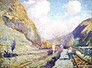 In the Cut Contractors Hill c 1914 By Alson Skinner Clark