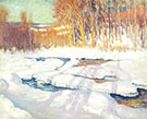 Frozen River Jackson New Hampshire c 1916 By Alson Skinner Clark