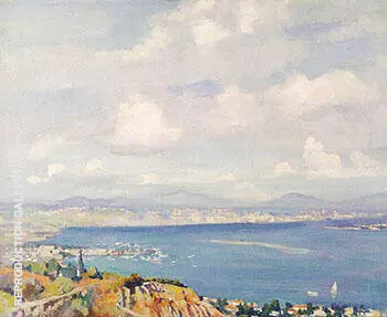 San Diego Bay c 1925 By Alson Skinner Clark