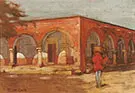 Figure Near a Mexican Arcade By Alson Skinner Clark