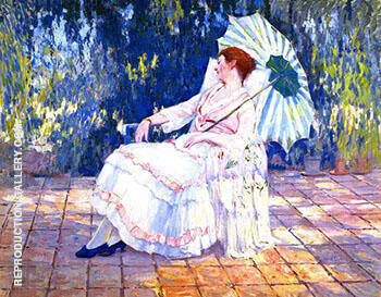 Reverie 1920 Medora on the Terrace By Alson Skinner Clark