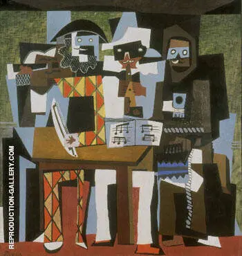 Three Musicians By Pablo Picasso