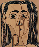 Jacqueline au bandau de Face 1962 By Pablo Picasso
