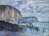 The Cliffs of Petites Dalles 1880_621A By Claude Monet