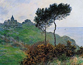 The Church at Varengeville Grey Weather 1882 By Claude Monet
