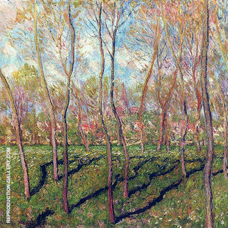 Trees in Winter View of Bennecourt 1887_125 | Oil Painting Reproduction