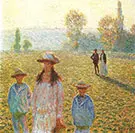 Landscape with Figures Giverny 1888_204 By Claude Monet