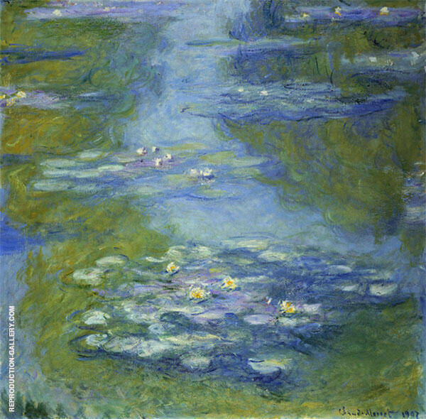 Water Lilies 1907 3 by Claude Monet | Oil Painting Reproduction