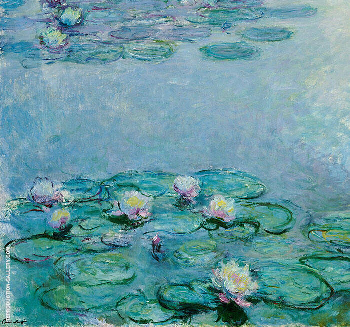 Water Lilies 1915 by Claude Monet | Oil Painting Reproduction