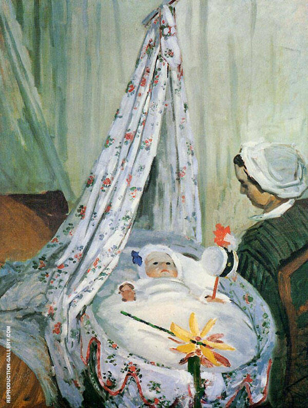 Jean Monet in his Cradle 1867_101 | Oil Painting Reproduction