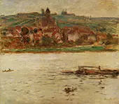 Barge on the Seine at Vetheuil 1901 By Claude Monet