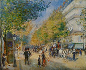 Les Grands Boulevards 1875 By Pierre Auguste Renoir