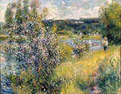The Seine at Chatou c1882 By Pierre Auguste Renoir