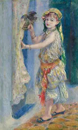 Mademoiselle Fleury in Algerian Costume 1882 By Pierre Auguste Renoir