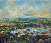 Low Tide at Yport 1883 By Pierre Auguste Renoir